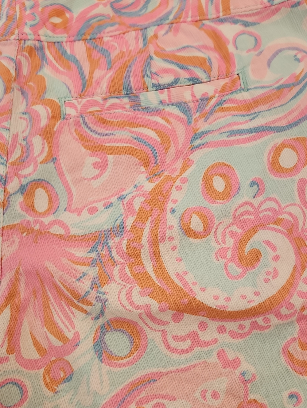 Lilly Pulitzer The Buttercup Short 4 100% Cotton Pink Pout Too Much Bubbly - Picture 4 of 4
